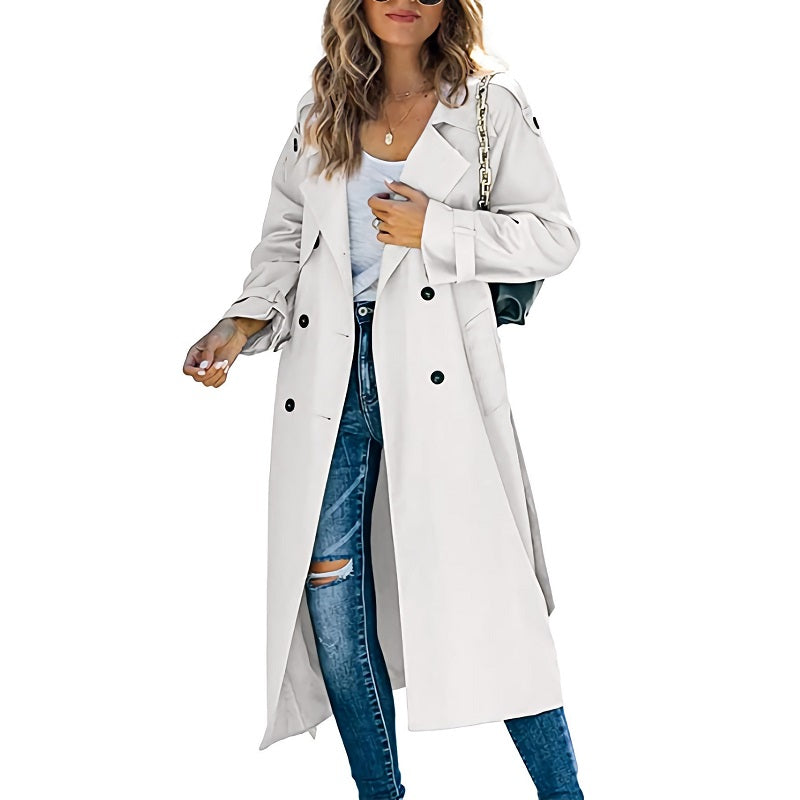 Jessica Timeless Women's Long Trench Coat