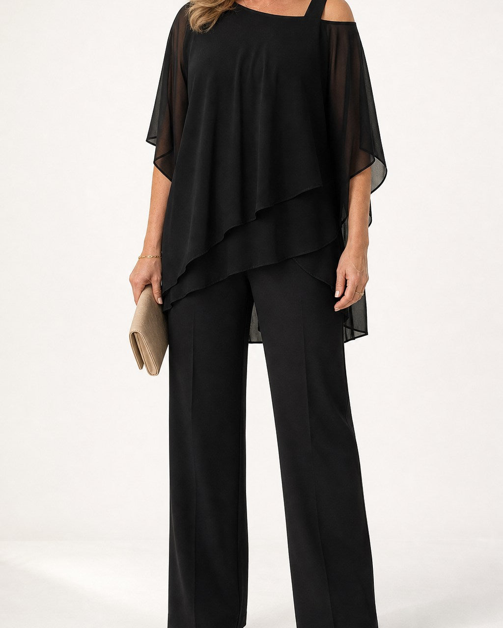 Felicia Elegant Wide Leg Pant Set for Women