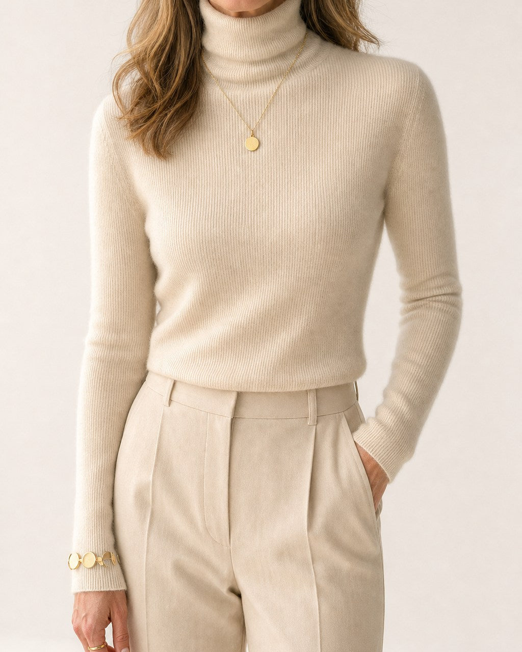 Hannah Soft Cashmere Turtleneck Sweater for Women