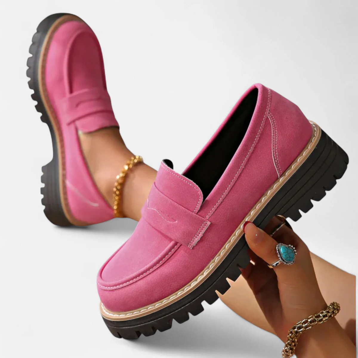 Sharon Elegant Orthopedic Heeled Loafers for Women