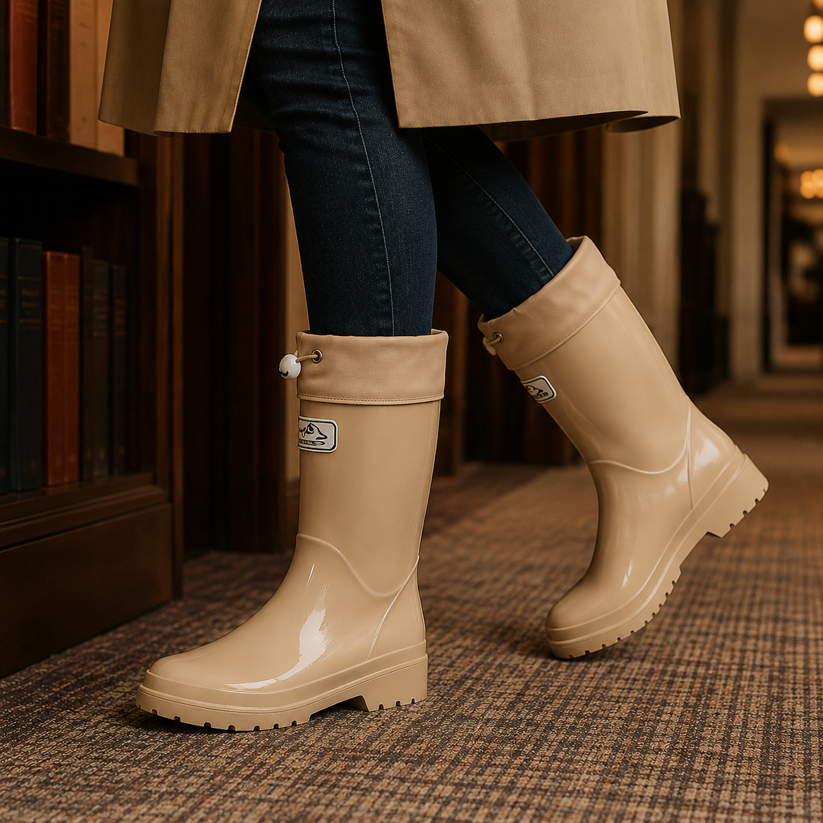 Yvonne Classic Knee-High Rain Boots for Women