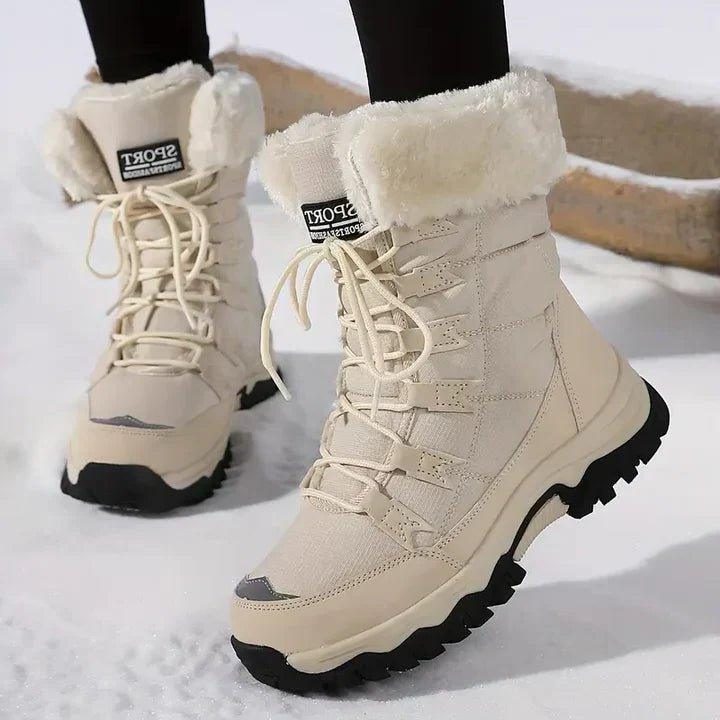 Denise Cozy Faux Fur Lined Lace-Up Winter Boots