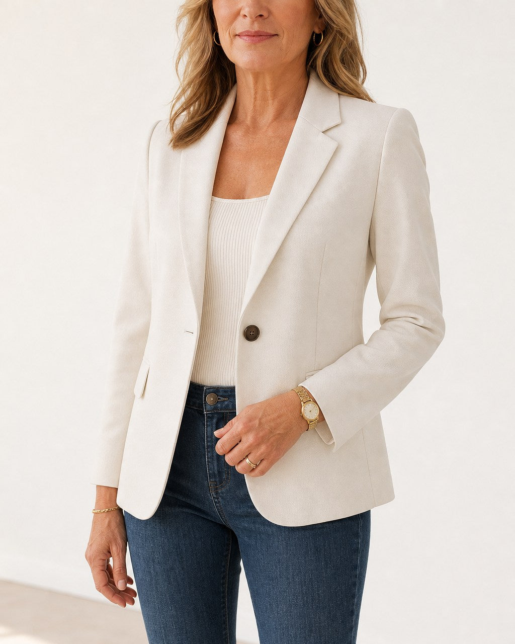 Laura Timeless Tailored Single Breasted Blazer for Women