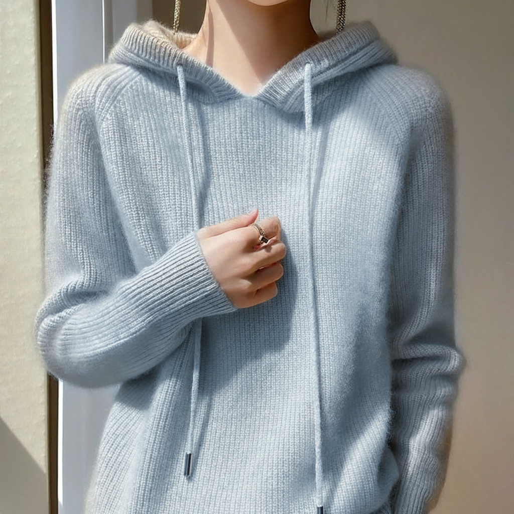 Samantha Soft Cashmere Blend Hoodie for Women