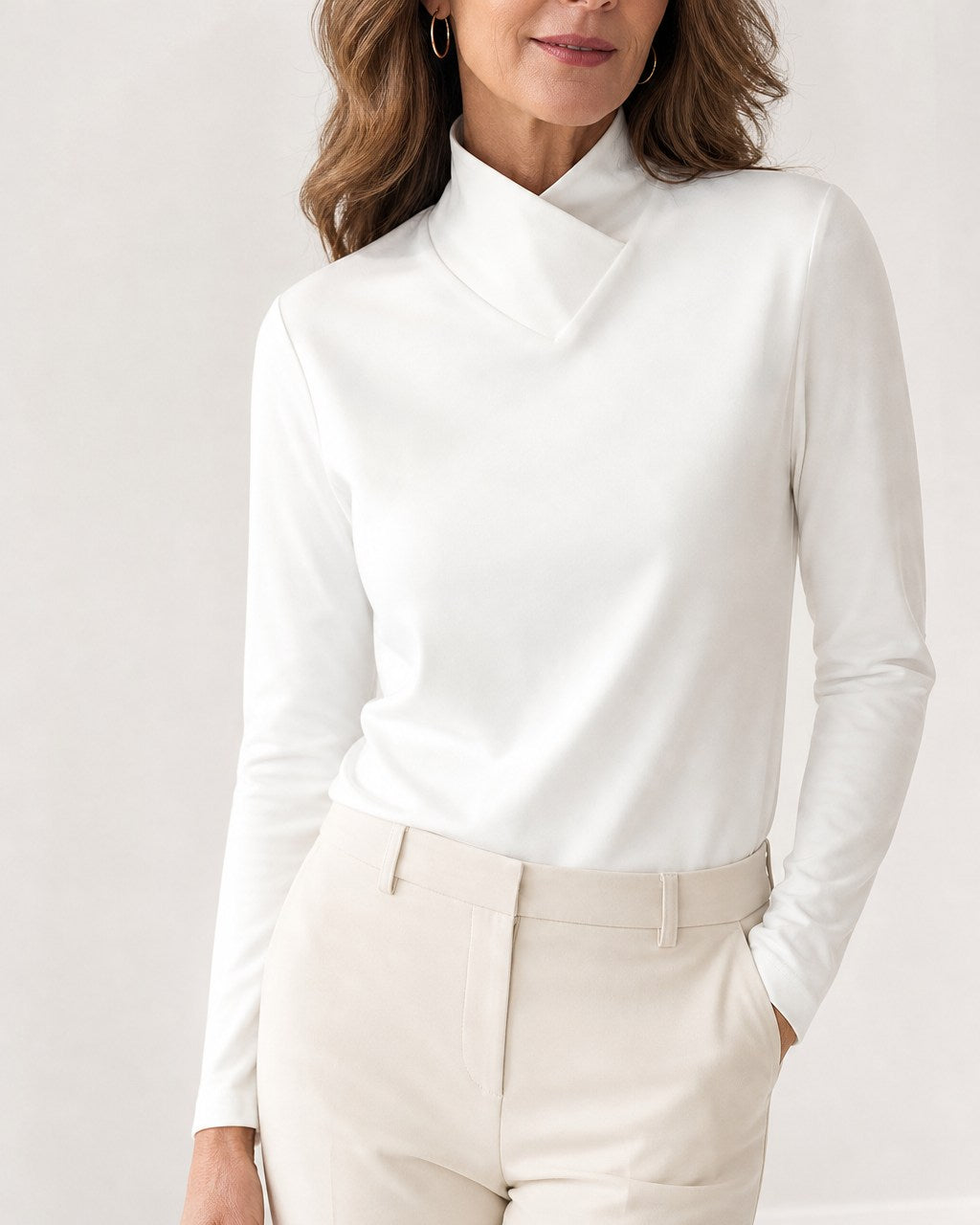 Natalie Classic Soft Turtleneck Sweater for Women