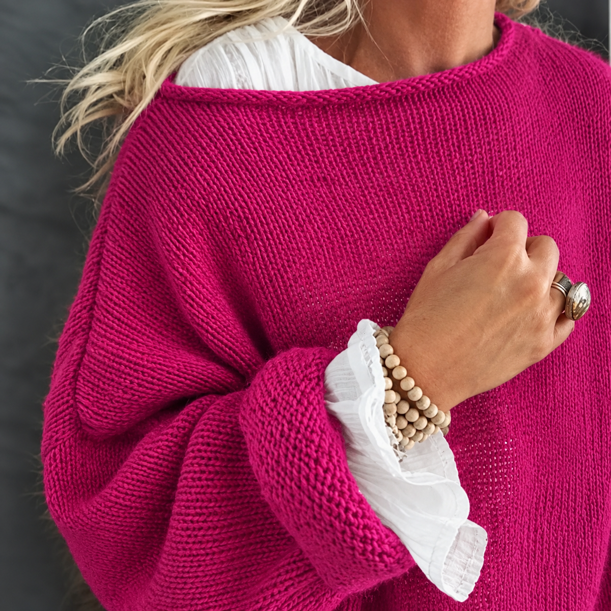 Caroline Cozy Mohair Oversized Sweater for Women