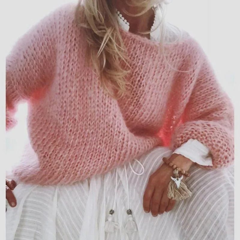 Caroline Cozy Mohair Oversized Sweater for Women