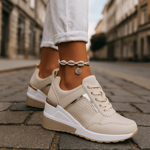 Cassie Effortless Lace-Up Walking Sneakers