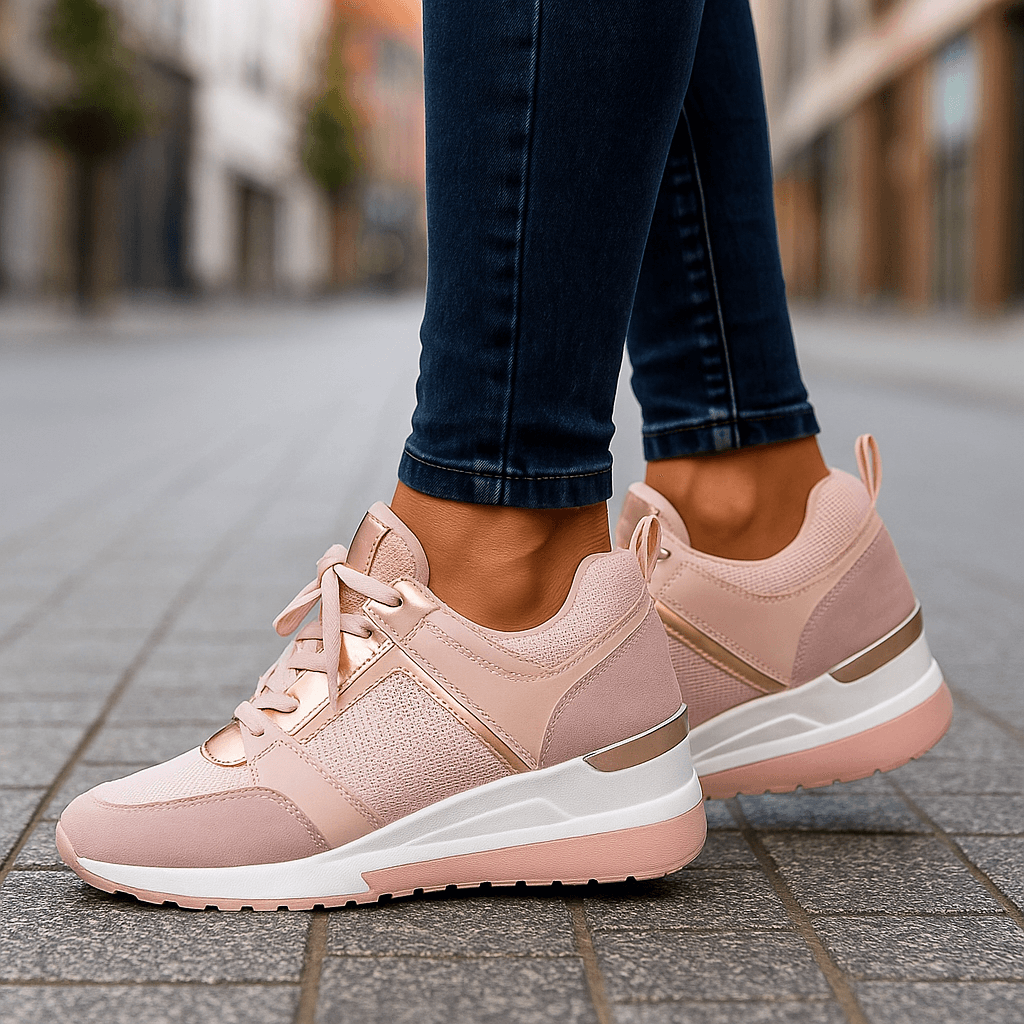 Cassie Effortless Lace-Up Walking Sneakers