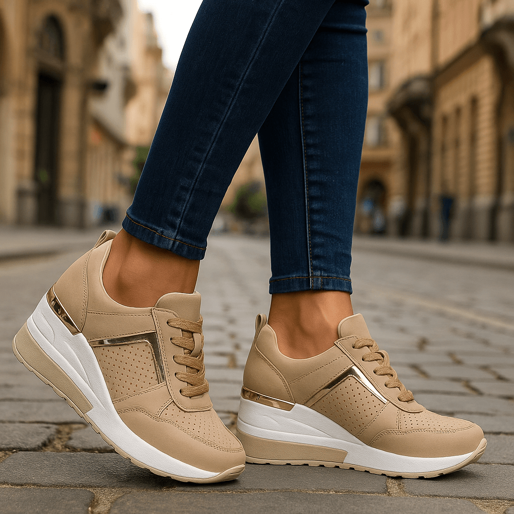 Cassie Effortless Lace-Up Walking Sneakers