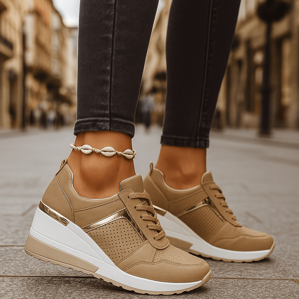 Cassie Effortless Lace-Up Walking Sneakers