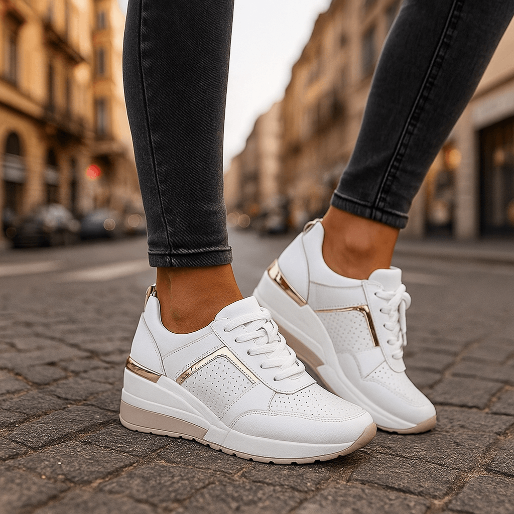 Cassie Effortless Lace-Up Walking Sneakers
