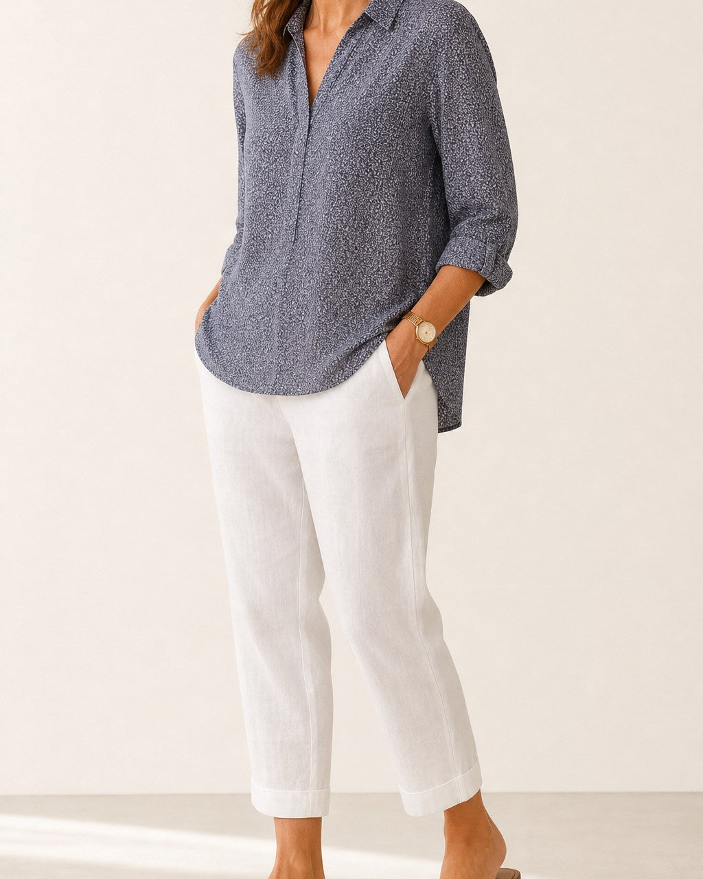 Tracy Effortless Tapered Cropped Cuffed Pants