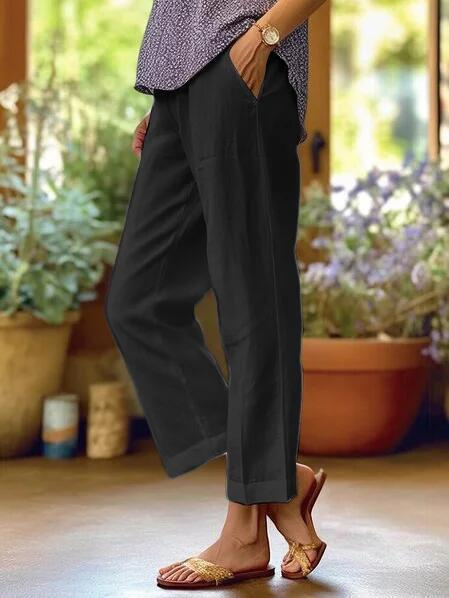 Tracy Effortless Tapered Cropped Cuffed Pants