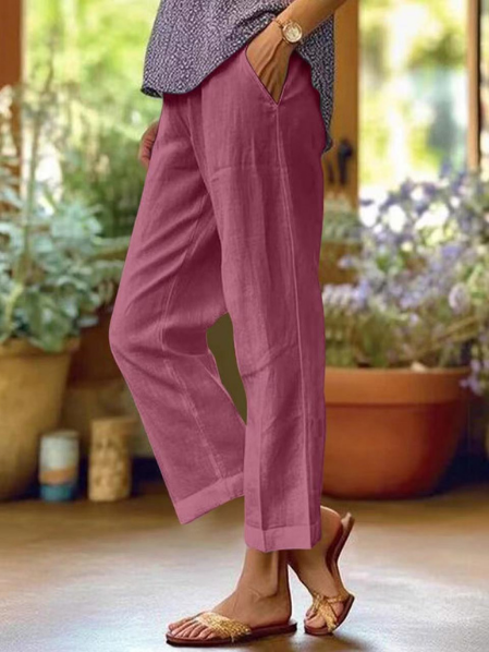 Tracy Effortless Tapered Cropped Cuffed Pants