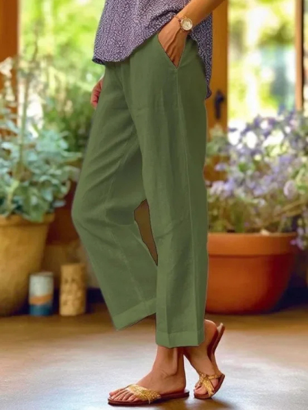 Tracy Effortless Tapered Cropped Cuffed Pants