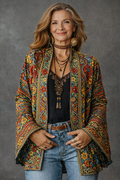 Grace Stylish Open Front Bohemian Cardigan for Women