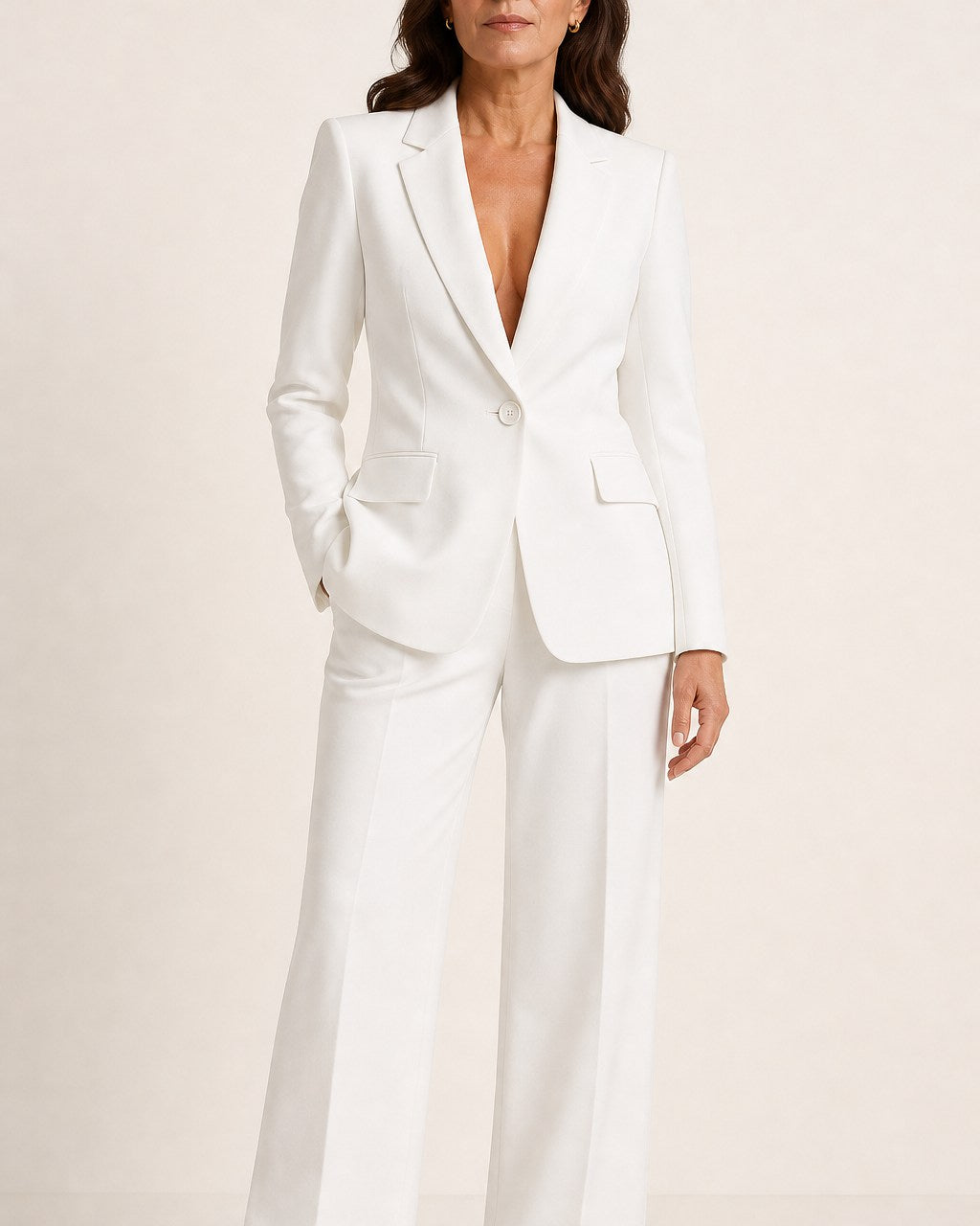 Wilma Classic Long Blazer Suit Set for Women